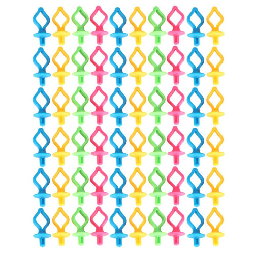 60Pcs Bobbin Fixing Clip Spool Silicone AntiDrop