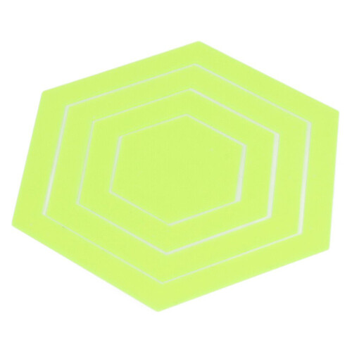 4PCS Set Quilting Hex Template Acrylic 2