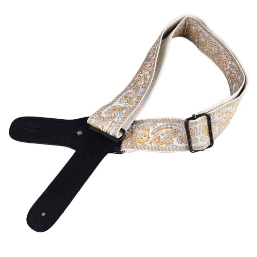 Gitarrrem med broderi, breddad justerbar 2