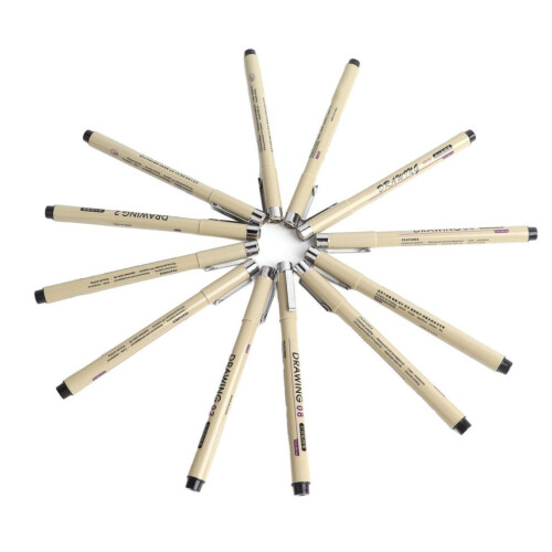 12pcs Micro Pen Fineliner Ink Pens Waterproof DIY 1