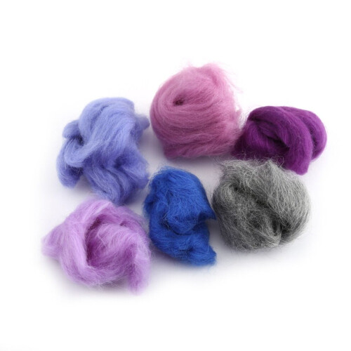36 Farben gefärbte Wollfaser für Nadelspiele 2