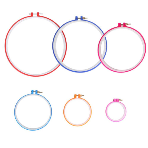 Broderiringar Plastcirkel Korsstygnsram 2