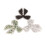 18 st. rosettknut strass-lappar silversvarta 4