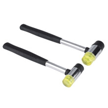 Dubbelzijdige plastic handhamer van rubber, leer