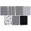7-teiliges DIY-Patchwork-Set aus Baumwollstoff mit Blumenmuster 1