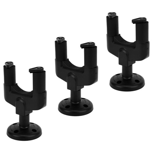 3Pcs Guitar Wall Hooks Plastic Black Universal 2
