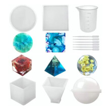 Molde de silicona flexible de mano de obra fina DIY