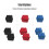 6pcs 10*10*2inch High Density Studio Sound 4
