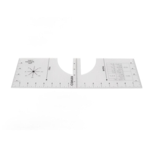 T Shirt Ruler Durable PVC Accurate Scale Light 2