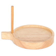 Bandeja de madera para abalorios, tablero redondo para abalorios para joyería