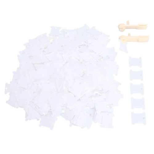 400Pcs Plastic Floss Bobbin Sorting Storage 1