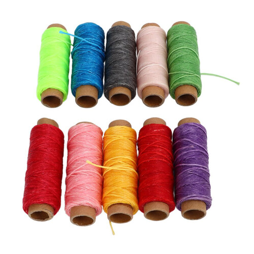 10pcs Waxed Thread Cord 50m 150D 10 Colors 2