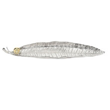 Leaf and Snail Incense Burner Zinc Alloy Leaf