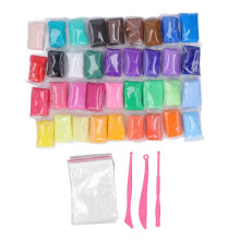 Arcilla de secado al aire de 36 colores para niños.