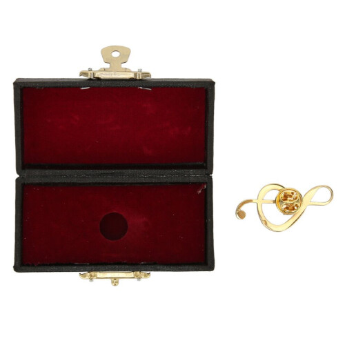 Broche note de musique en métal doré, exquise 1