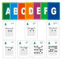 Guitar Chords Card 49 Sheets 6 String Acoustic