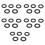 25pcs Bobbin Winder Rubber Tire Ring Flexible 1