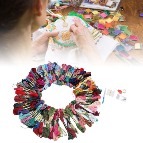 Cross Stitch Kit 100 Colors Embroidery Thread DIY 1