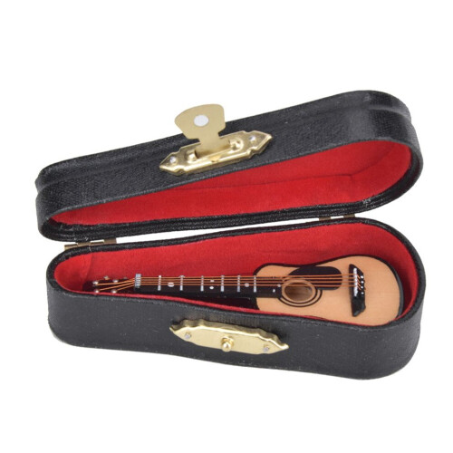 Miniatyr akustisk gitarrmodell Mini trägitarr 2