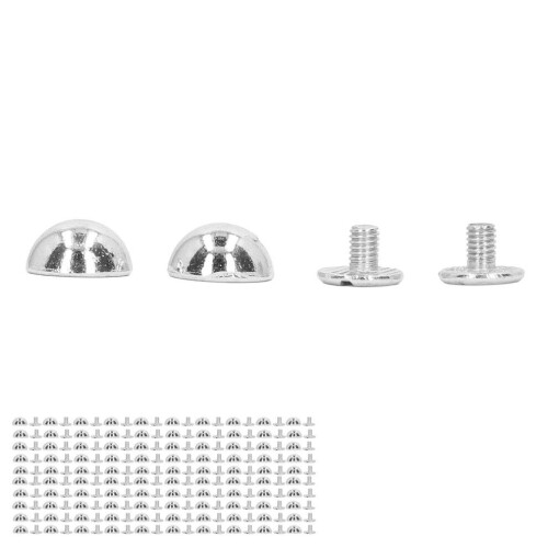 8 mm 100er-Set Ledernieten, rund, Pilzform 1