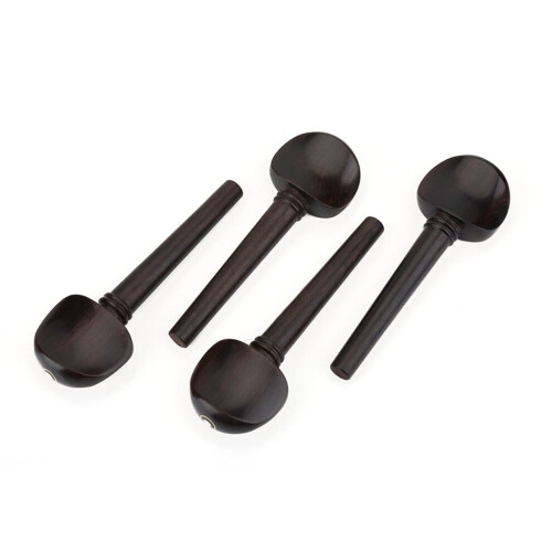 4 chevilles de violoncelle en bois d'ébène, accessoires d'accordage 2