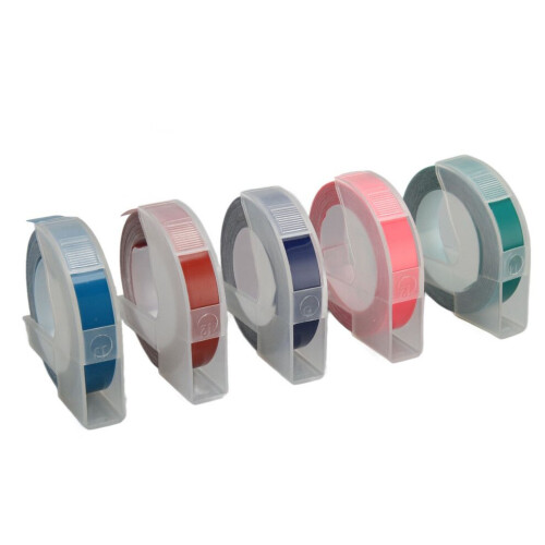 5pcs 3D Embossing Label Tapes 9mm Width 9.8ft 1