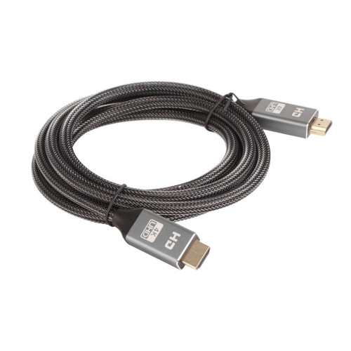 Câble audio-vidéo HD gris de 2 m pour téléviseur 4K 1