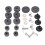 23 Pieces Cymbal Replacement Accessories Non Slip 3