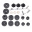 23 Pieces Cymbal Replacement Accessories Non Slip 2