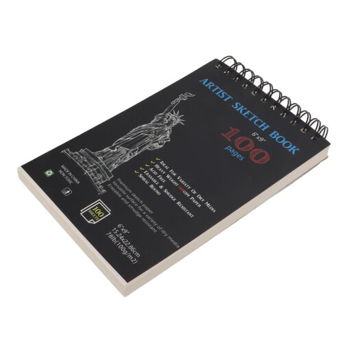 Schetsboekjes, 100 stuks, A5-formaat, spiraalbinding. 2