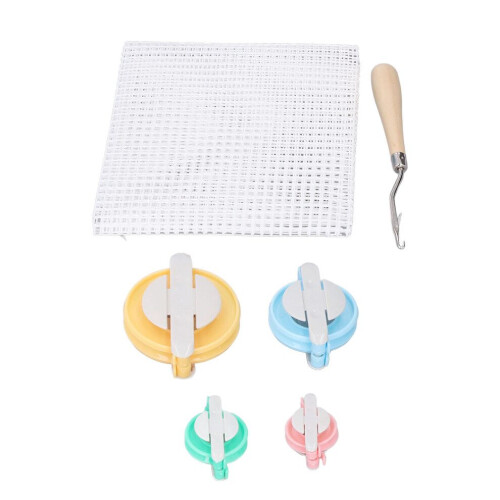 Rug Hooking Mesh Kit Durable Carpet Making Punch 2