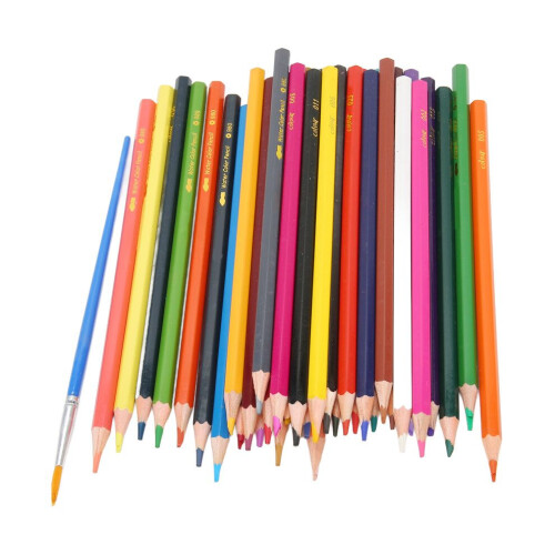 Aquarellstifte, verschiedene Farben, vorgespitzt 2
