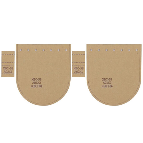 2 Sets Clear Acrylic Wallet Pattern Stencil