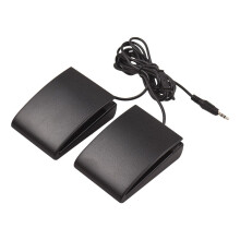 Kompaktes Sustain-Pedal mit 3,5-mm-Klinkenanschluss und Doppelpedal