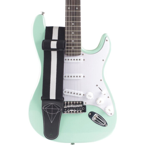Gitarrengurt aus elastischem Baumwoll-Mikrofaser-Leder