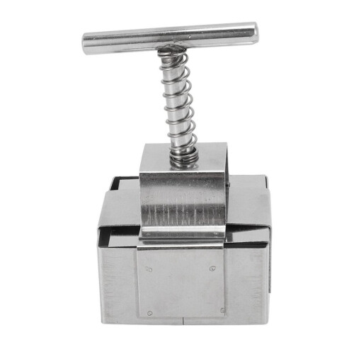 Stainless Steel Clay Cutter Spring Loaded Plunger 1