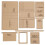 8Pcs Acrylic Template Short Wallet Multi Slot DIY 1