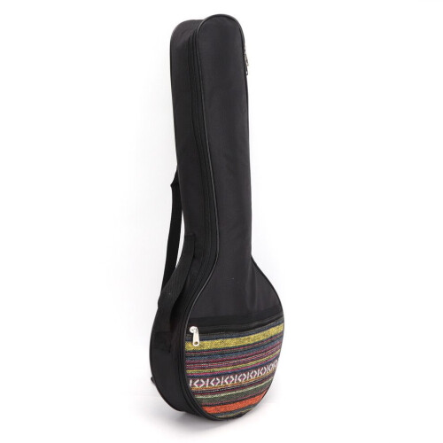 4 String Banjo Bag Gig Ethnic Style Cotton with 1