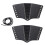 2 set Punk Bracer svart utomhus PU infällbar 3