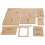 8Pcs Acrylic Template Short Wallet Multi Slot DIY 4