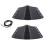 2 set Punk Bracer svart utomhus PU infällbar 4