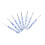 8pcs Crochet Hook Set Blue White Porcelain 2
