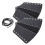 2 set Punk Bracer svart utomhus PU infällbar 2