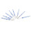8pcs Crochet Hook Set Blue White Porcelain 4