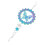 Wind Spinner Gradient Color Decorative Metal 3D 3