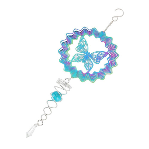 Wind Spinner Gradient Color Decorative Metal 3D 2