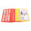 50 Pcs Music Flash Cards Color Coded Double Sided 3