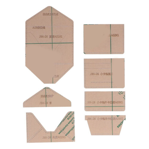 7Pcs Card Package Acrylic Template Accurate