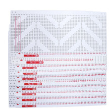 10pcs Punch Cards Plastic White Soft Durable