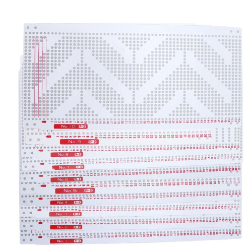 10pcs Punch Cards Plastic White Soft Durable